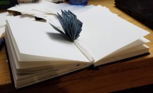flip book turned into sculpture