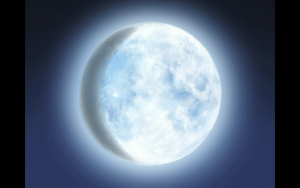 A still from Avatar: an almost-full moon.
