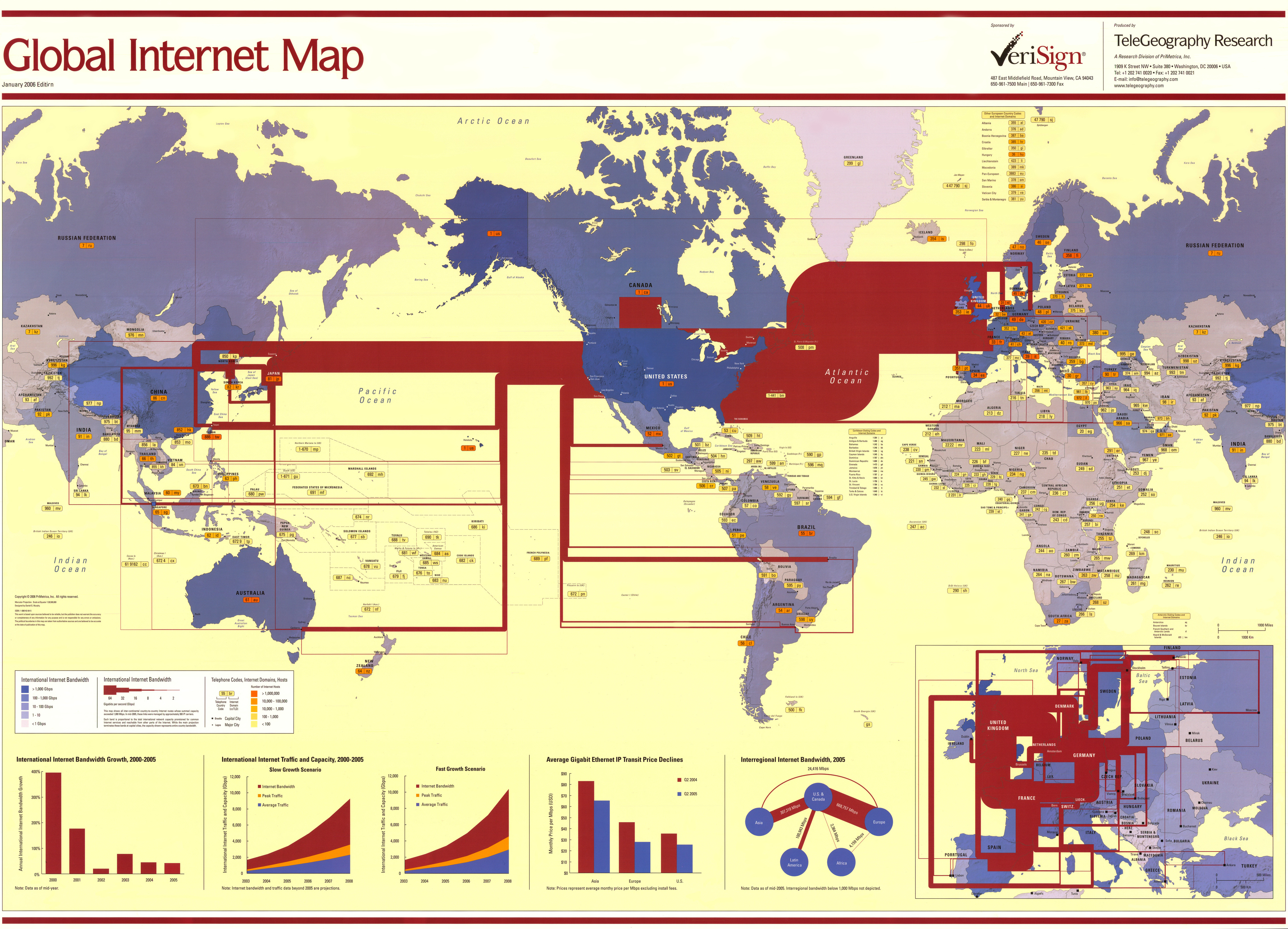 Global Internet Map 2006 Mapping Globalization
