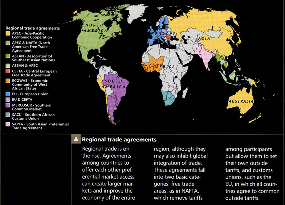 Regional Trade Agreements, 2005 – Mapping Globalization