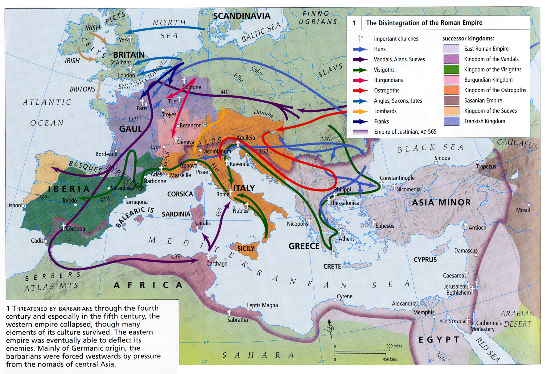 The Disintegration of the Roman Empire, AD 300 to 600 ...