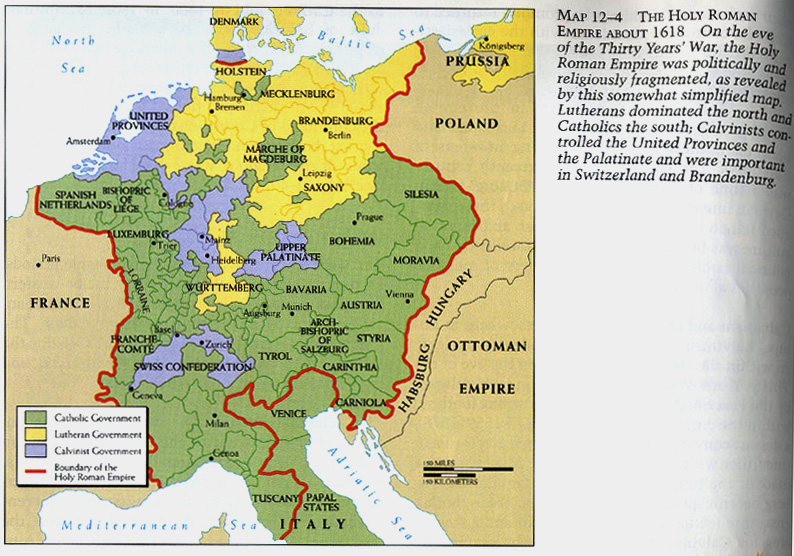 The Holy Roman Empire About 1618 Mapping Globalization