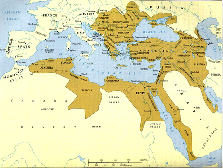 The Ottoman Empire In The Late Seventeenth Century Mapping Globalization