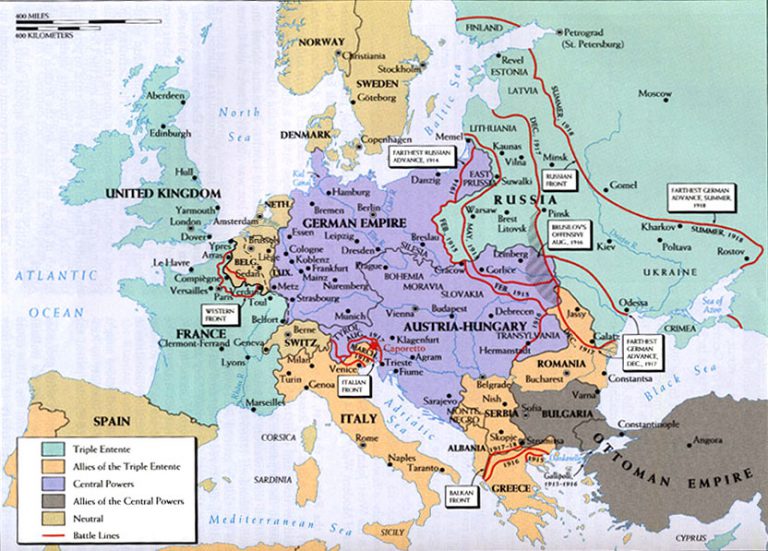 World War I in Europe – Mapping Globalization