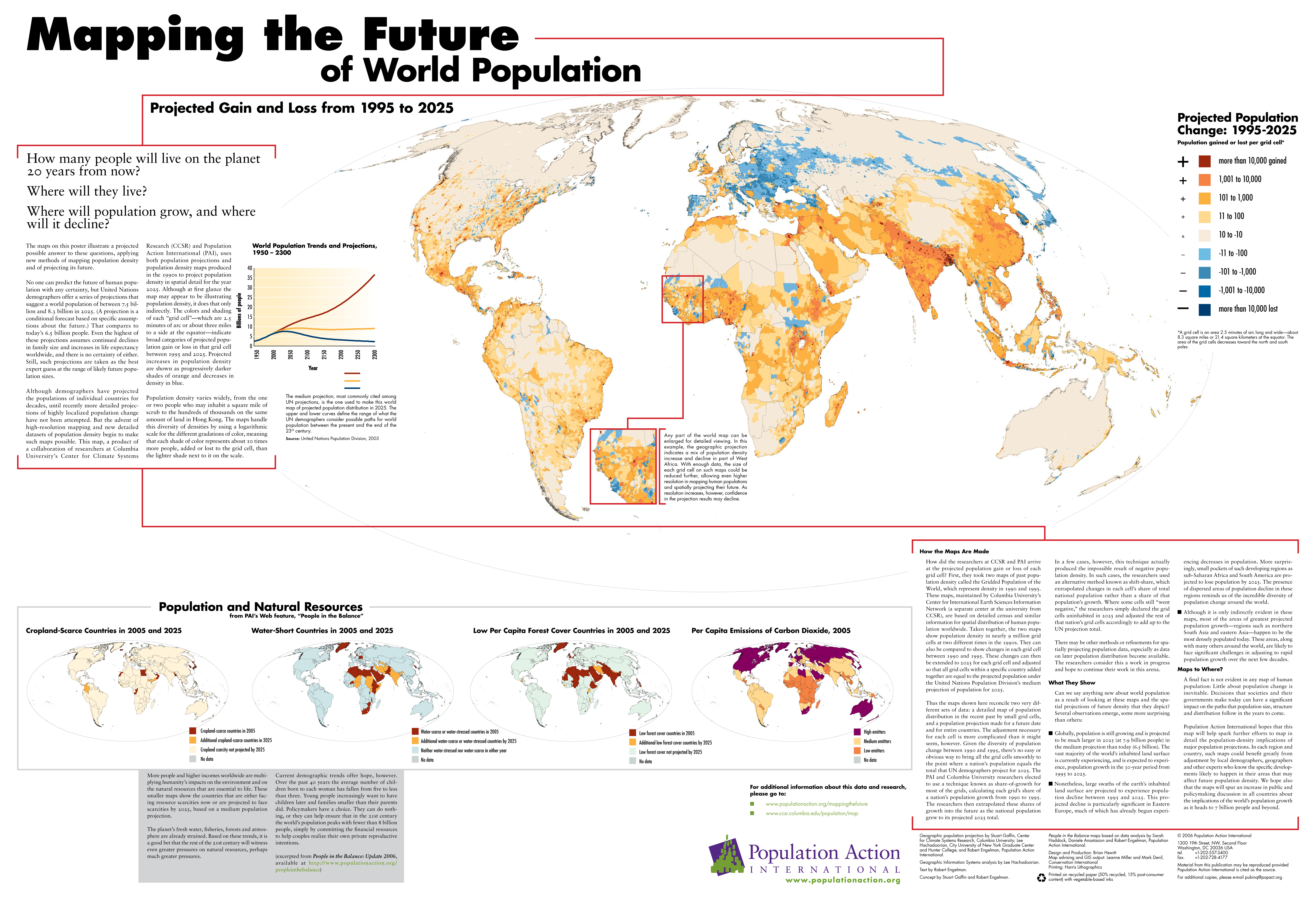 Mapping The Future Of World Population To 2025 