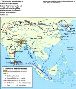 The Spread Of Buddhism To Ad 600 Mapping Globalization