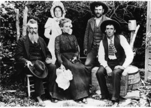 Evelyn Cameron. The Tusler family. Montana. 1898.