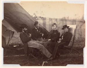 Alexander Gardner. Four officers. 1863- 1864.