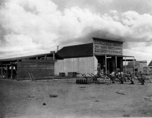 Donohoo’s Warehouse. Plainview, Texas. 1899.