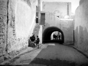 Street scene with children playing. Tunisia. 1905.