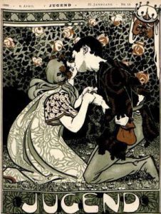 Angelo Jank. Cover drawing for Jugend magazine, April 8, 1899.