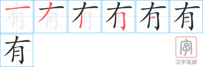 有yǒu – Basic Chinese Characters of CHI 103 & 108