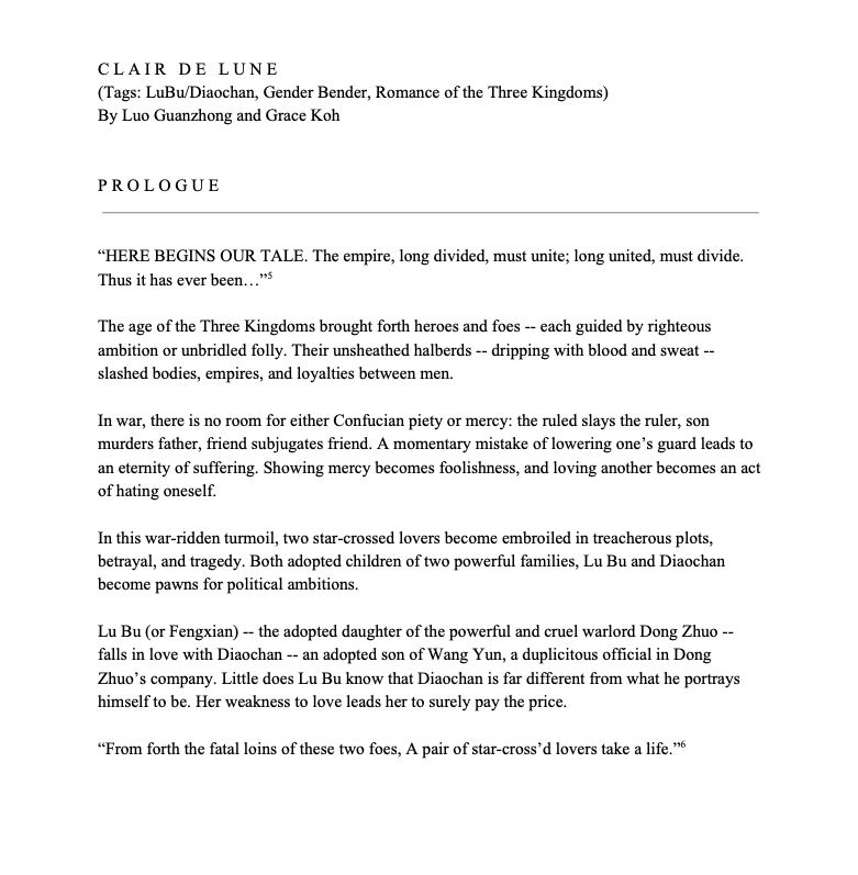Claire De Lune Prologue