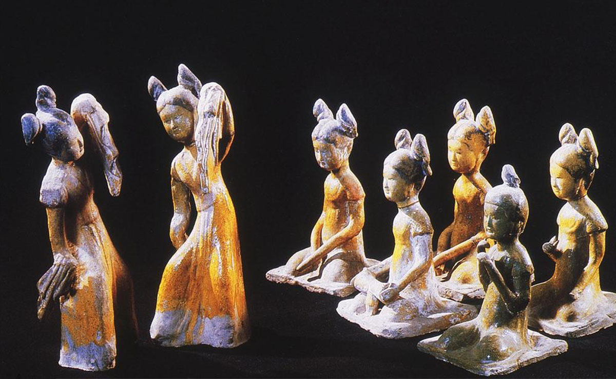 clay figure of 7 girls